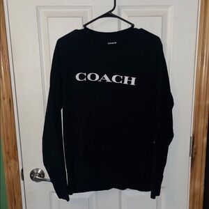 Coach Black Long Sleeve Tee